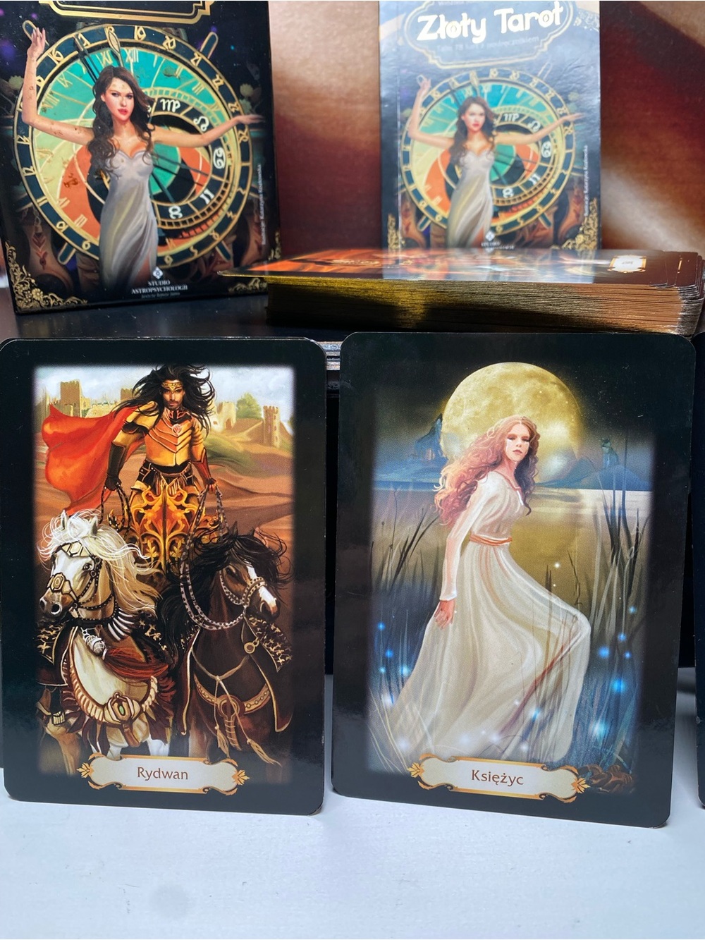 Golden Tarot - Złoty Tarot 78 Cards Polish Edition